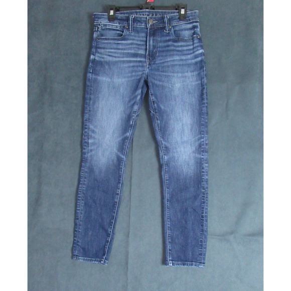 American Eagle Jeans Mens 30x30 Blue Athletic Skinny Airflex Temp Tech Denim - Picture 1 of 10